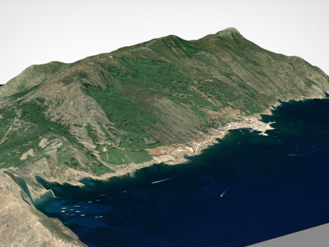 Island Marettimo Sicily 3D-Modell