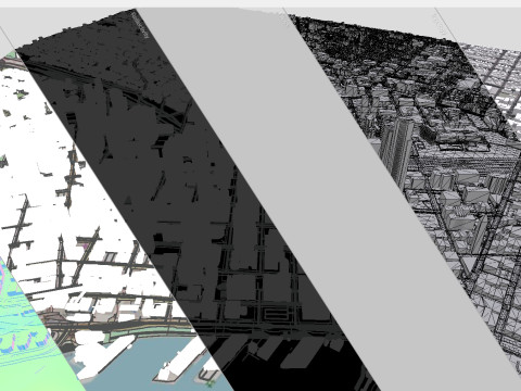 Cityscape Seattle Washington USA Modelo 3D