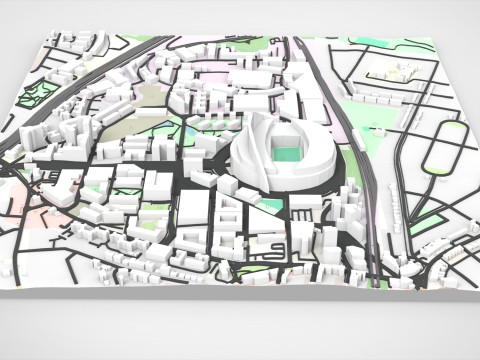 Wembley Stadium London England 3D Model