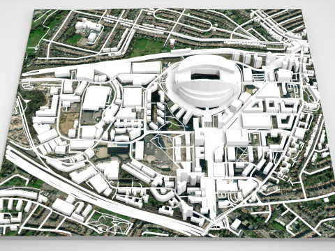 Wembley Stadium London England 3Dモデル