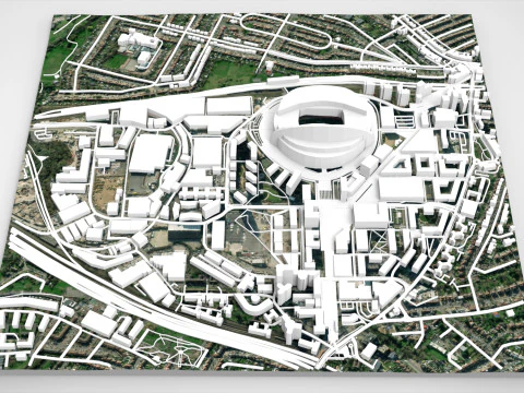 Wembley Stadium London England 3D Model