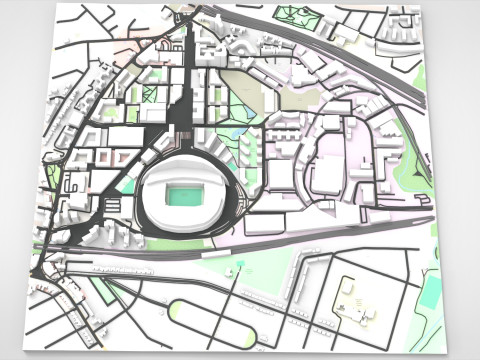 Wembley Stadium London England 3Dモデル
