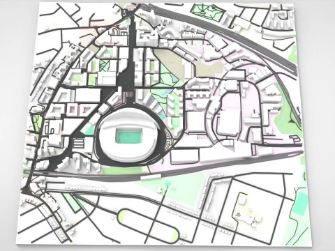 Wembley Stadium London England 3D Model