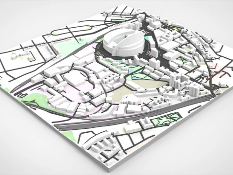 Wembley Stadium London England 3D Model