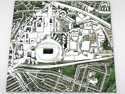 Wembley Stadium London England 3D Model