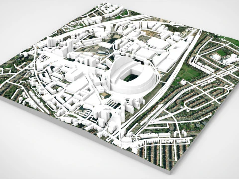 Wembley Stadium London England 3D Model
