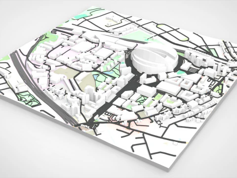 Wembley Stadium London England 3D Model