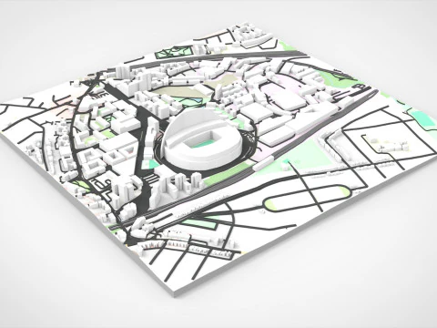 Wembley Stadium London England 3D Model
