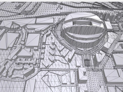 Wembley Stadium London England 3D Model