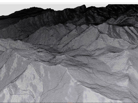 Mountain landscape Taellistock Region Surselva CH Switzerland 3D 모델