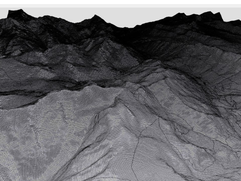 Mountain landscape Taellistock Region Surselva CH Switzerland 3D 모델