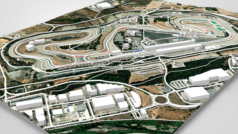The Circuit de Barcelona-Catalunya Spain 3D Model .c4d .max .obj .3ds .fbx .stl .blend 