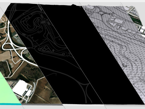 The Circuit de Barcelona-Catalunya Spain 3D Model