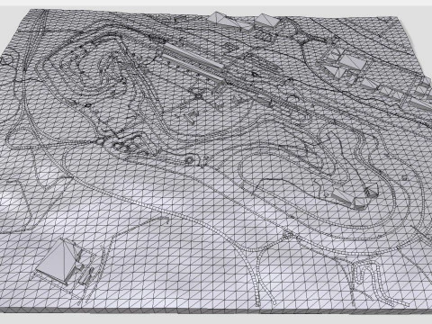 The Circuit de Barcelona-Catalunya Spain 3D Model