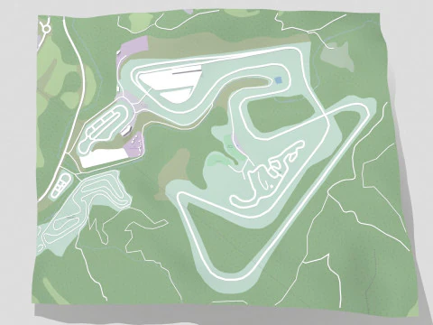 Circuito Parcmotor Castelloli Barcelona Espanha Modelo 3D