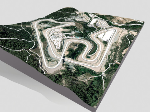 Parcmotor Castelloli Circuit Barcelona Spain Model 3D