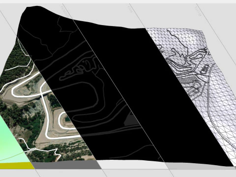 Circuito Parcmotor Castelloli Barcelona Espanha Modelo 3D