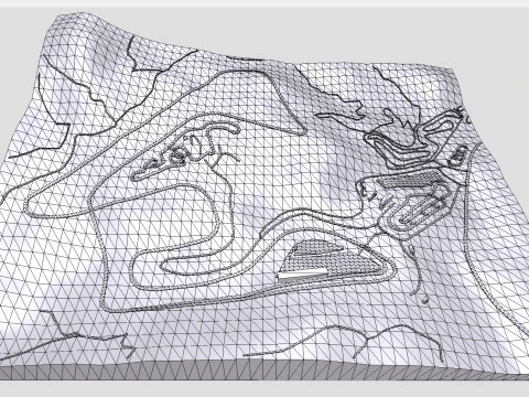 Circuito Parcmotor Castelloli Barcelona Espanha Modelo 3D
