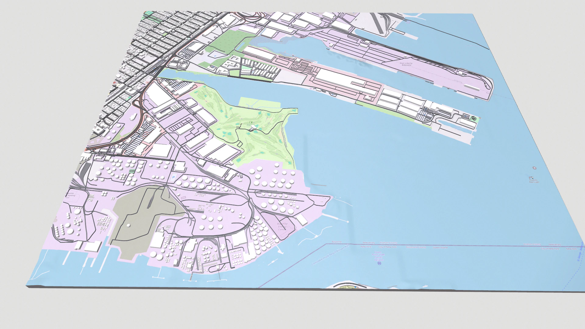 UPS Bayonne hub New Jersey USA 3D Model .c4d .max .obj .3ds .fbx .stl .blend 