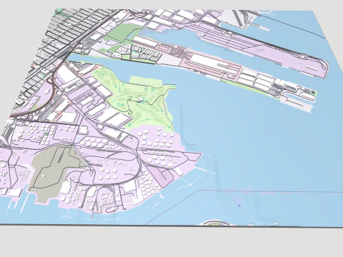 UPS Bayonne Hub New Jersey USA 3D Modell