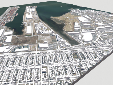 UPS Bayonne hub New Jersey USA 3D Модель