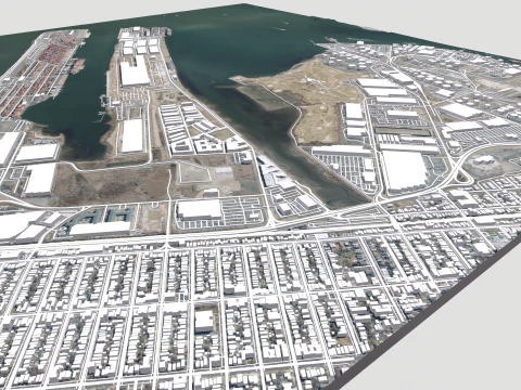 UPS Bayonne hub New Jersey USA 3D Model