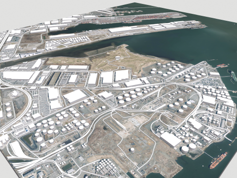 UPS Bayonne hub New Jersey USA 3D Модель