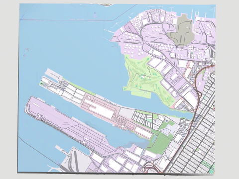 UPS Bayonne hub New Jersey USA 3D Model