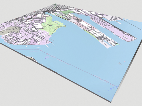 UPS Bayonne hub New Jersey USA 3D Модель