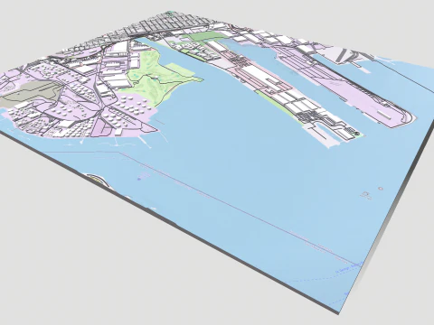 UPS Bayonne hub New Jersey USA 3D Model