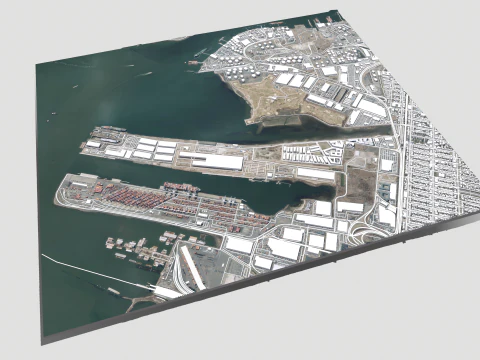 UPS Bayonne hub New Jersey USA 3D Model