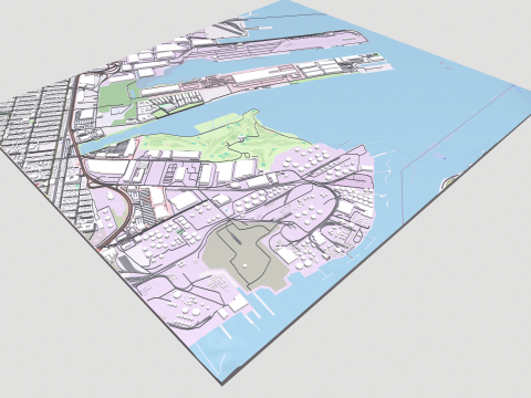 UPS Bayonne hub New Jersey USA 3D Модель