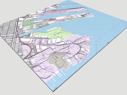 UPS Bayonne hub New Jersey USA 3D Model