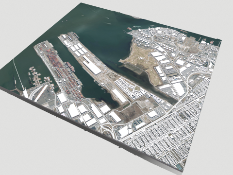 UPS Bayonne hub New Jersey USA 3D Модель