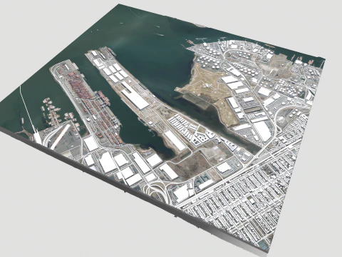 UPS Bayonne hub New Jersey USA 3D Model