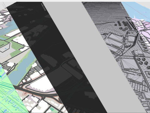UPS Bayonne hub New Jersey USA 3D Модель