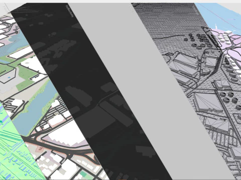UPS Bayonne hub New Jersey USA 3D Model