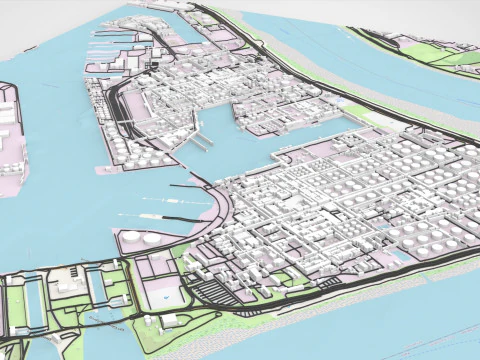 Haven 473A Port of Antwerpen Belgium 3D Model