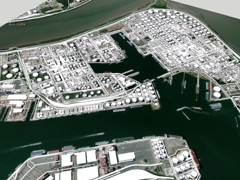 Haven 473A Port of Antwerpen Belgium 3D Модель