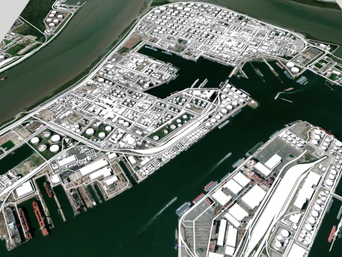 Haven 473A Port of Antwerpen Belgium 3D Model