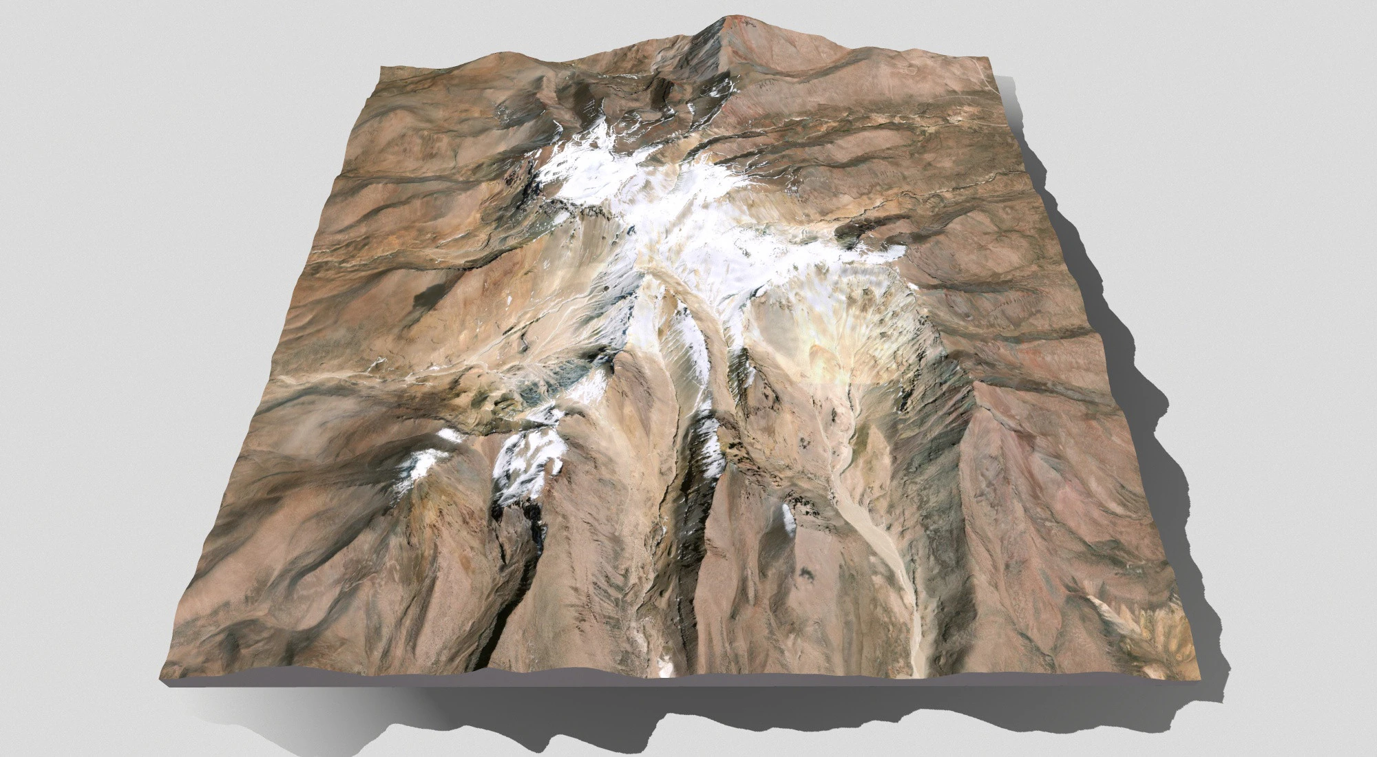 Volcano Sillajhuay Bolivia Chile 3D Model .c4d .max .obj .3ds .fbx .stl .blend