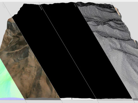 Volcano Sillajhuay Bolivia Chile 3D Model