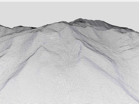 Volcano Sillajhuay Bolivia Chile Modelo 3D