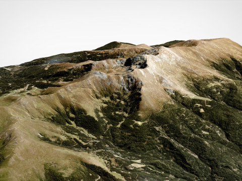 Mountain landscape The Zirbitzkogel Seetal Alps in Austria Modelo 3D