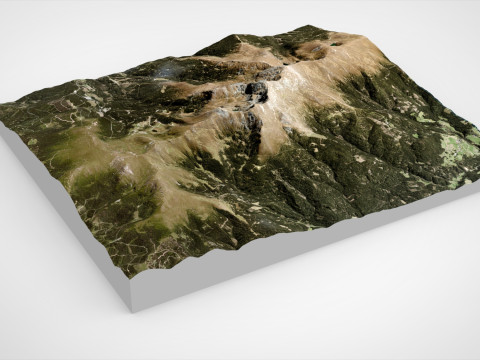 Mountain landscape The Zirbitzkogel Seetal Alps in Austria Modelo 3D