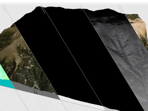 Mountain landscape The Zirbitzkogel Seetal Alps in Austria 3D Model