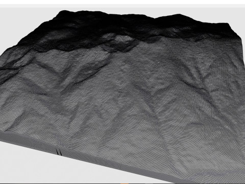 Mountain landscape The Zirbitzkogel Seetal Alps in Austria Modelo 3D