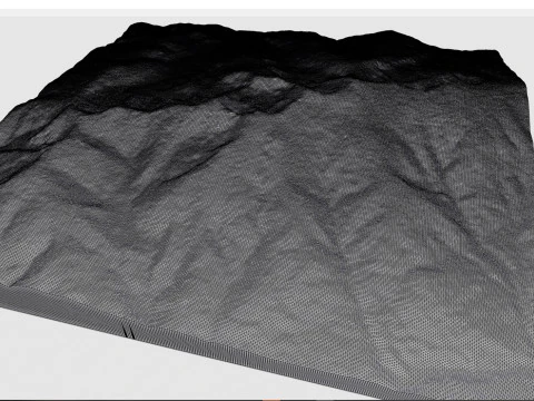 Mountain landscape The Zirbitzkogel Seetal Alps in Austria 3D Model