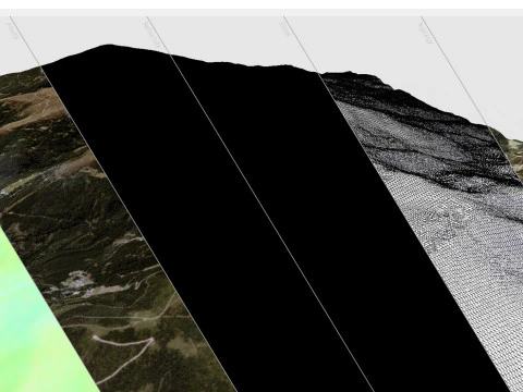Mountain landscape The Zirbitzkogel Seetal Alps in Austria 3D Model