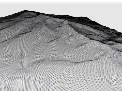 Mountain landscape The Zirbitzkogel Seetal Alps in Austria Modelo 3D